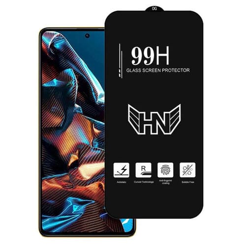 Película de Vidrio Templado de Pantalla Completa con Arco Grande de Aluminio Alto para Xiaomi Poco X5 Pro