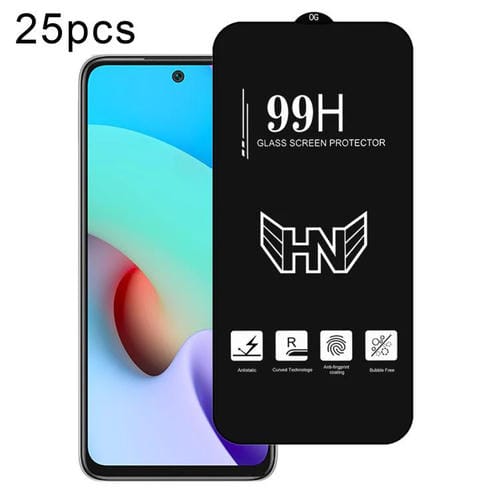Para Redmi Note 11 4G 25 Piezas de Película de Vidrio Templado de Pantalla Completa de Arco Grande de Aluminio Alto