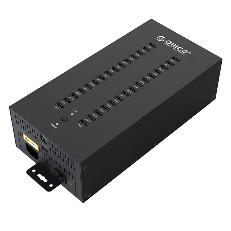 Concentrador USB 2.0 Orico Ih30P 30 Puertos Grado Industrial Enchufe Australiano (Negro)
