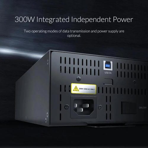 Concentrador USB 2.0 Orico Ih30P 30 Puertos Grado Industrial Enchufe Australiano (Negro)