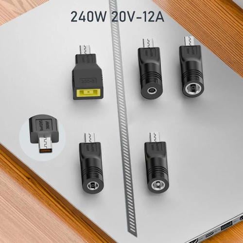 Adaptador de Carga para Computadora Portátil Asus 240 W Puerto 7,4 x 0,6 mm a Puerto Cuadrado