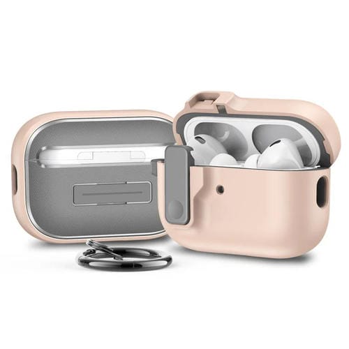 Funda Protectora para Auriculares Bluetooth Airpods Pro 2 con Bloqueo AutomĂĄtico (Rosa)