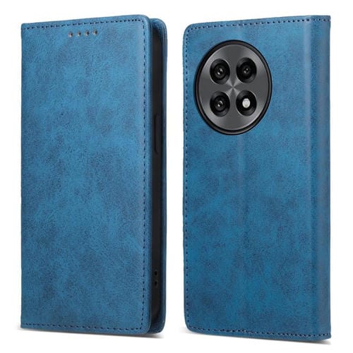 Funda de Cuero Rfid Magnética para OnePlus 13R Ace 5 Ace 5 Pro Business (Azul)