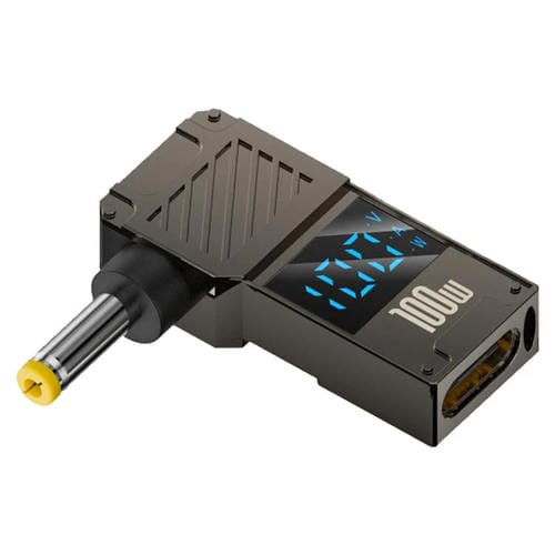 Adaptador de Pantalla Digital Tipo C a CC 4,0 x 1,7 mm para Carga de Computadora 100 W