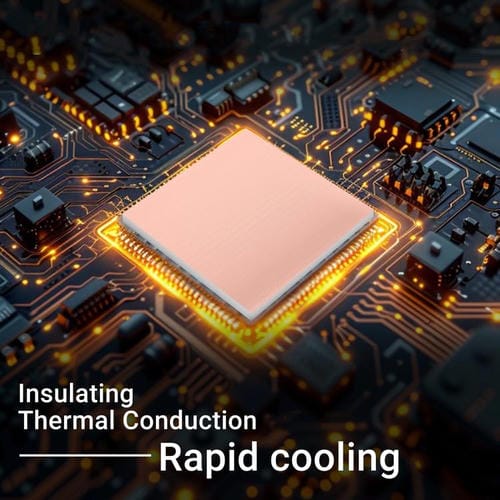 Coussin en silicone dissipateur de chaleur CPU 2Uul SC09 (17x15x1.5mm)