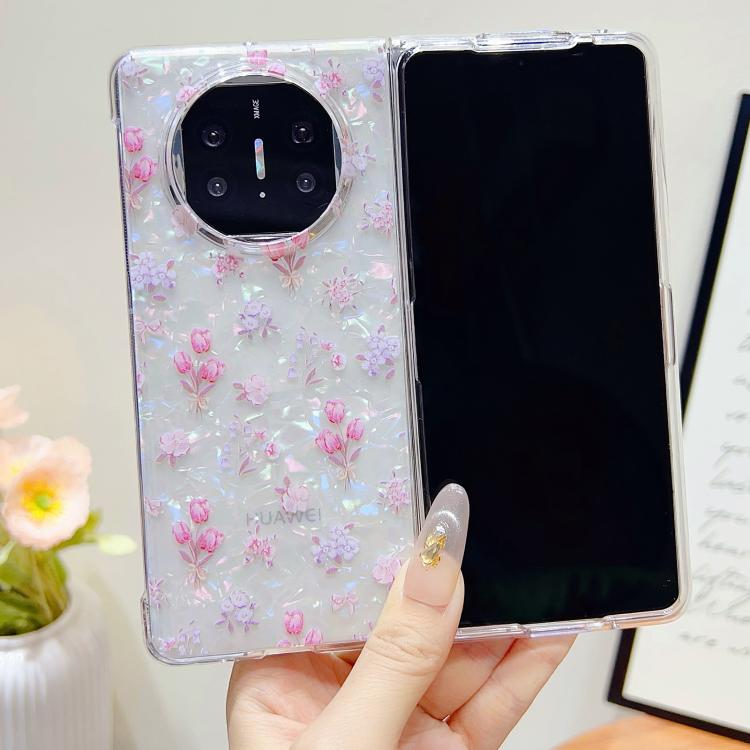 Funda Protectora Huawei Mate Xt Diseño de Flores Textura Carcasa (Floral)