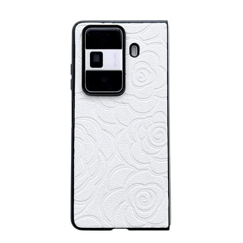 Funda Protectora para Honor Magic V3 con Estampado de Camelia Impression (Blanca)