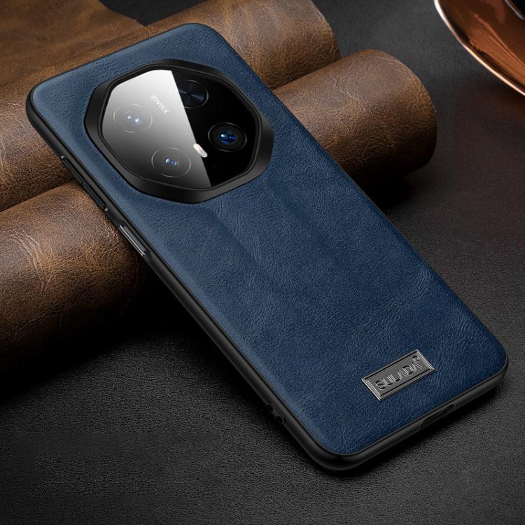 Funda de TelĂ©fono Cuero HĂbrido Sulada a Prueba de Golpes TPU para Huawei Mate 70 Rs Ultimate (Azul)