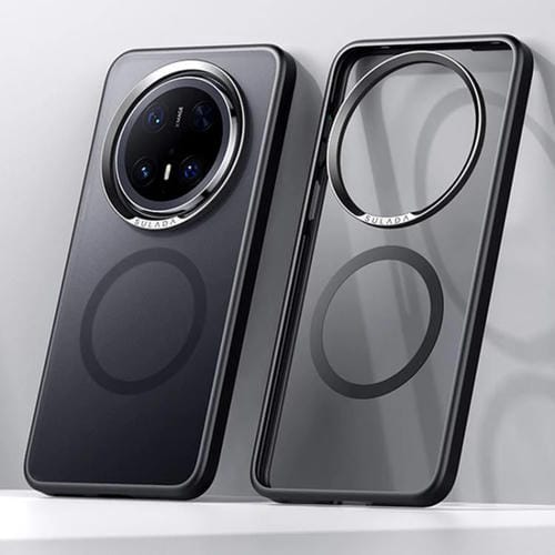 Funda hĂbrida TPU y PC con ImĂĄn Magsafe para Huawei Mate 70 Pro y Pro+ (Negra)