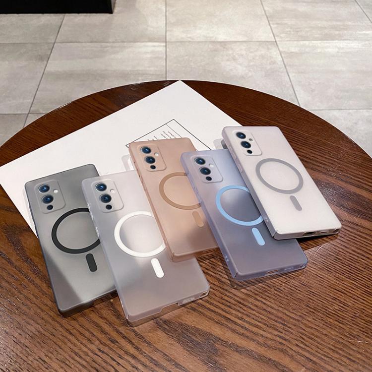Funda para Teléfono OnePlus 9 Protección Frío Hielo Orificios Finos Magsafe (Blanca)