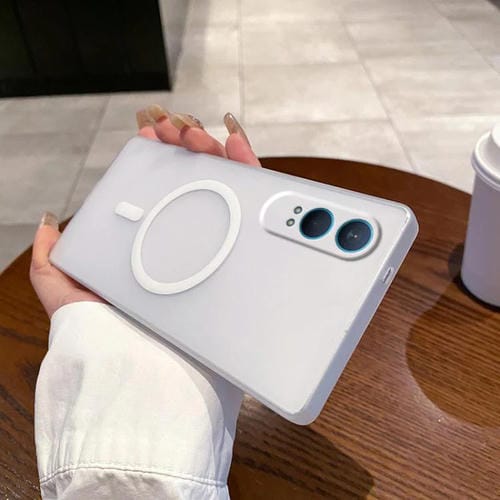 Funda para OnePlus Nord CE 4 Lite 5G con Protección contra Frío y Hielo, Orificio Fino y Magsafe (Blanca)