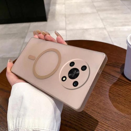 Estuche para Teléfono Honor X30 con Protección contra Frío y Hielo, Orificios Finos y Magsafe (Dorado)