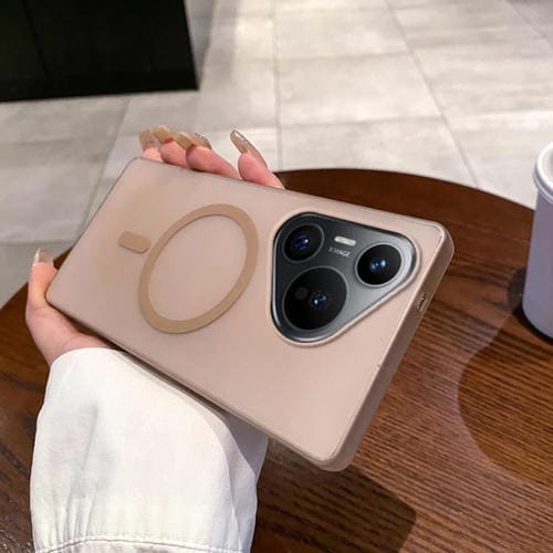 Funda para Teléfono Huawei Pura 70 Ice Fog Magsafe para PC (Dorada)