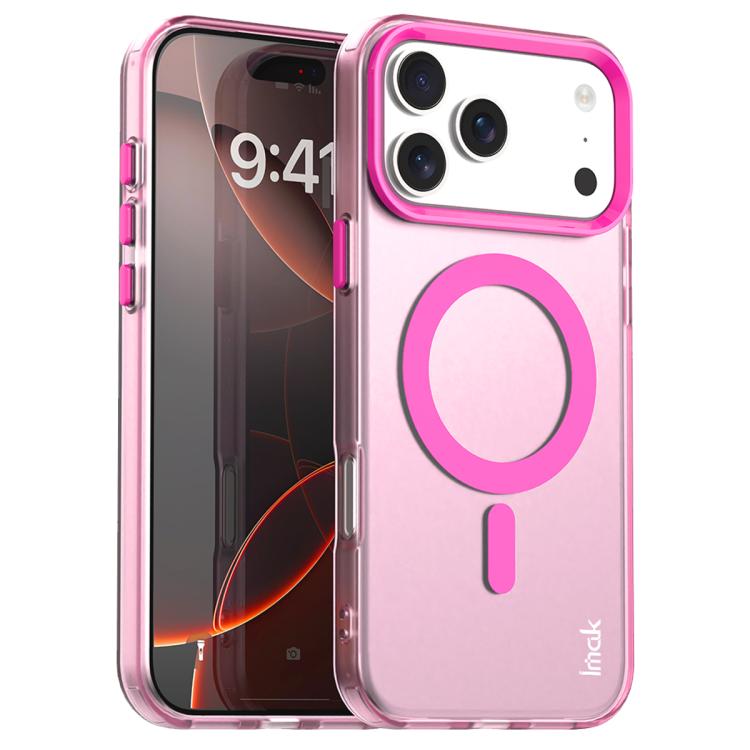 Funda IMAK Candy Series MagSafe a prueba de golpes para iPhone 17 Pro Max (roja)