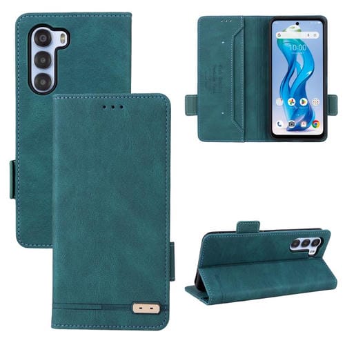 Funda de Cuero para ZTE Nubia S 5G A403Zt con Cierre Magnético (Verde)