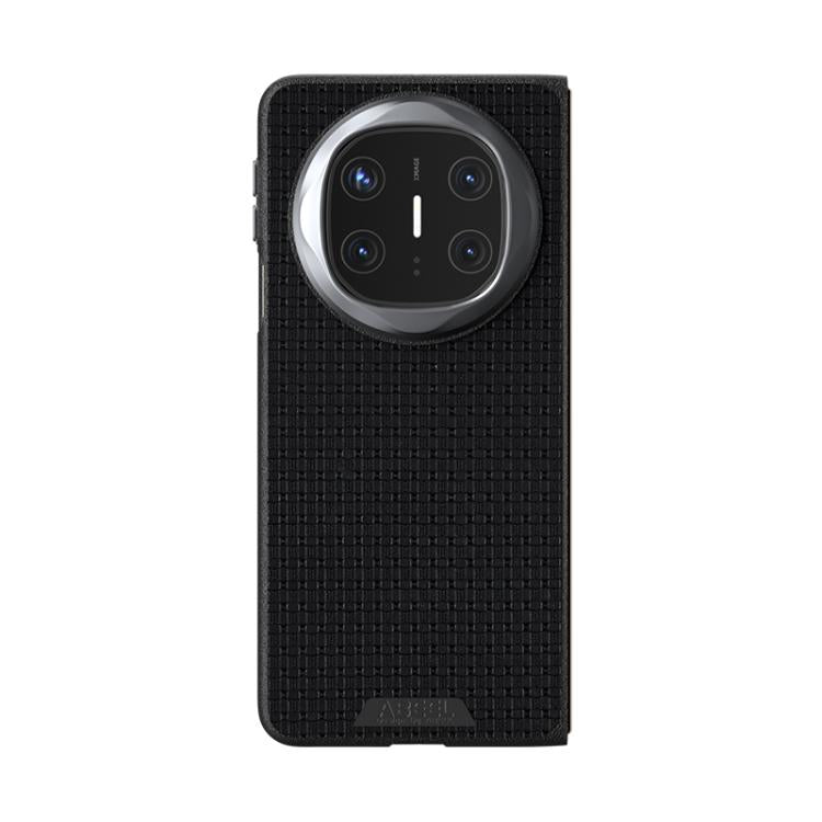 Funda de Cuero con Micro Relieve 6D Abeel Ruyi para Huawei Mate X6 (Negra)