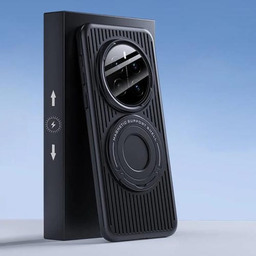 Funda para Teléfono Honor Magic7 Pro con Anillo Magnético Magsafe y Refrigeración (Negra)