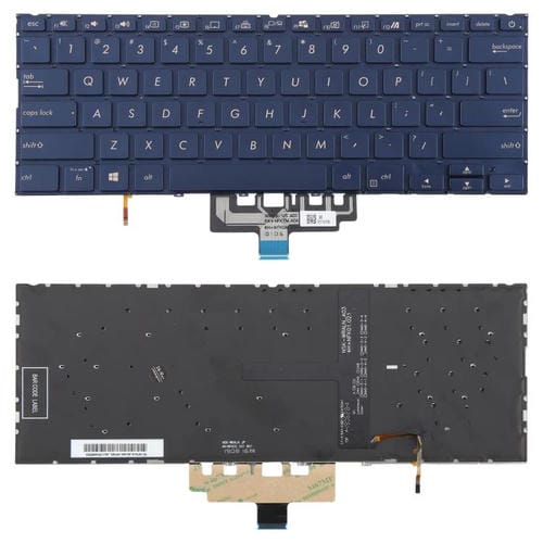 Backlit Keyboard Asus Zenbook 14 UX434, UX434F, UX434FA, UX434FL, UX434FLC (USA Version) (Blue)