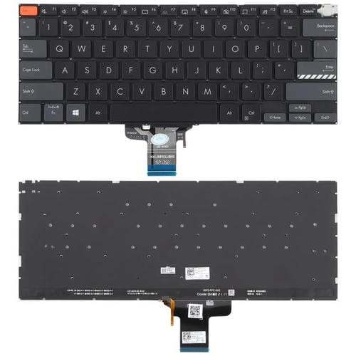 Clavier rétroéclairé Asus Vivobook Pro 14X Modèles M7400 M4700 M4700Qc M4700PC M7600 M3400 M3401 M3401Q X7400 X3400 X3400P K3400P (Noir)