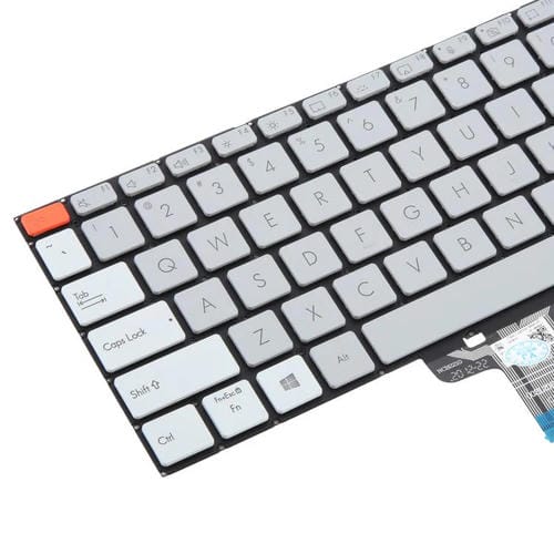 Teclado Retroiluminado Asus Vivobook Pro 14X Modelos M7400 M4700 M4700Qc M4700PC M7600 M3400 M3401 M3401Q X7400 X3400 X3400P K3400P (Gris)