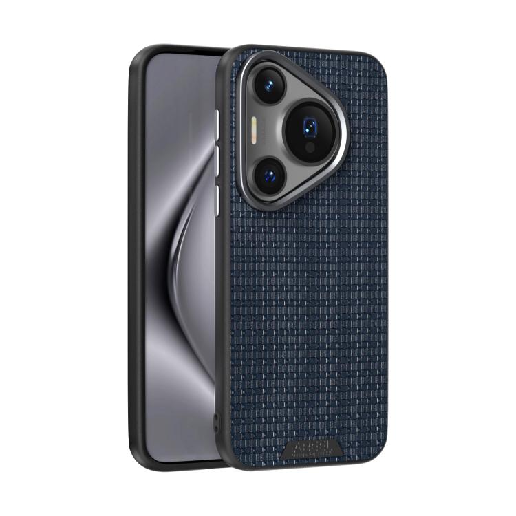 Funda de Cuero con Micro Relieve 6D y Magsafe para Huawei Pura 70 Abeel Ruyi (Azul)