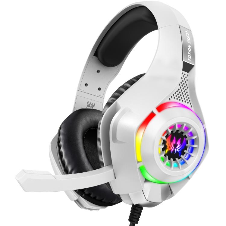 Auriculares Kotion Each GS410 con Micrófono Omnidireccional y Reducción de Ruido (Blancos) 1,9 m