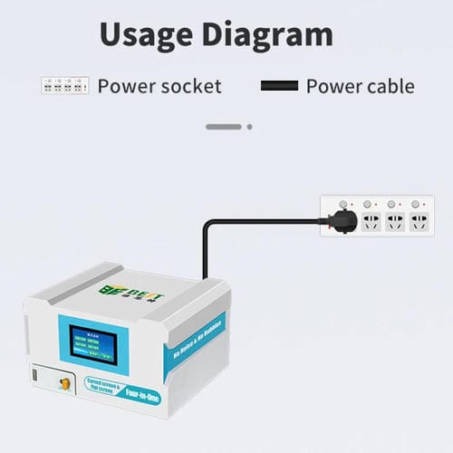 Intelligente Laminier- und Antischaummaschine Best B-528 4 in 1 7 Zoll mit integrierter Vakuumpumpe (EU-Stecker)
