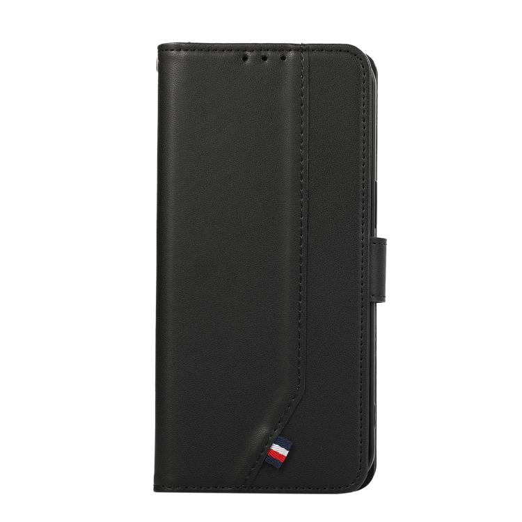 Funda de cuero ABEEL con textura delicada y RFID para Samsung Galaxy A17 5G (negra)