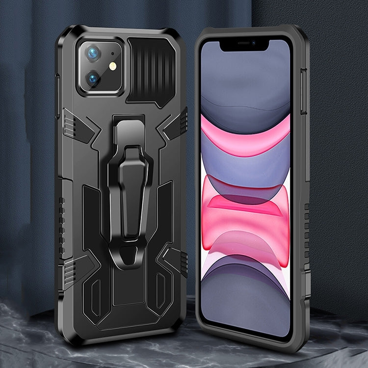 Funda para iPhone 12 Pro Max Machine Armor Warrior PC a Prueba de Golpes + TPU (Rojo)