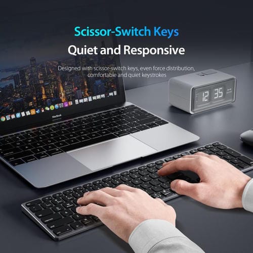 Teclado Inalámbrico Universal Portátil Dux Ducis Serie Lk (Negro)