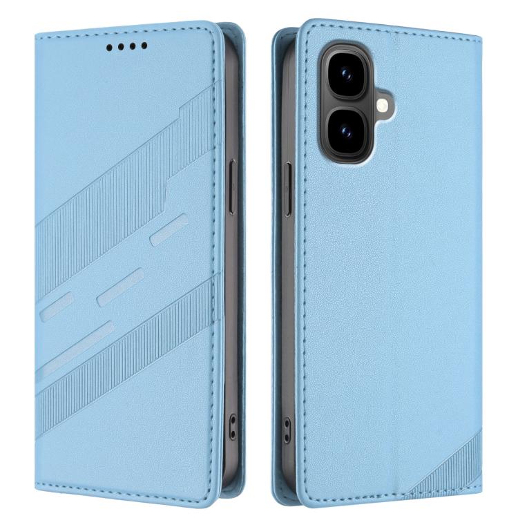 Funda de cuero retro con relieve para Infinix Smart 10 4G (azul claro)