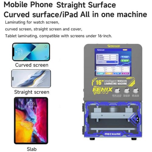 Machine Laminator Mechanic Gan-03 Fenix 16 Pouces Prise UE