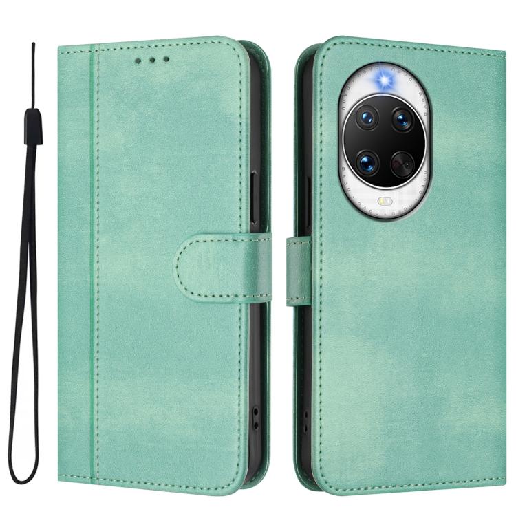 Funda de cuero retro con hebilla para Huawei Nova 14 Ultra (verde menta)