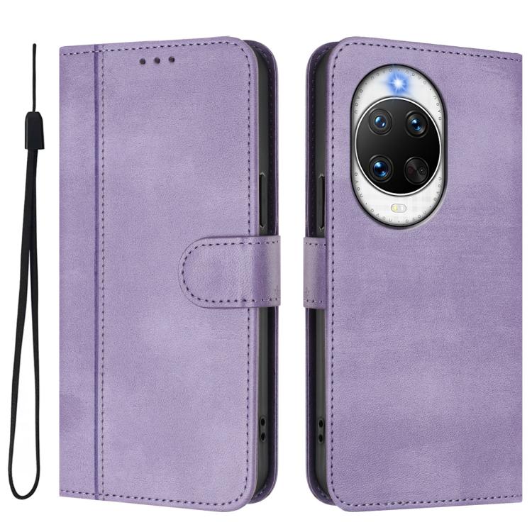 Funda de cuero retro con hebilla para Huawei Nova 14 Ultra (morado)