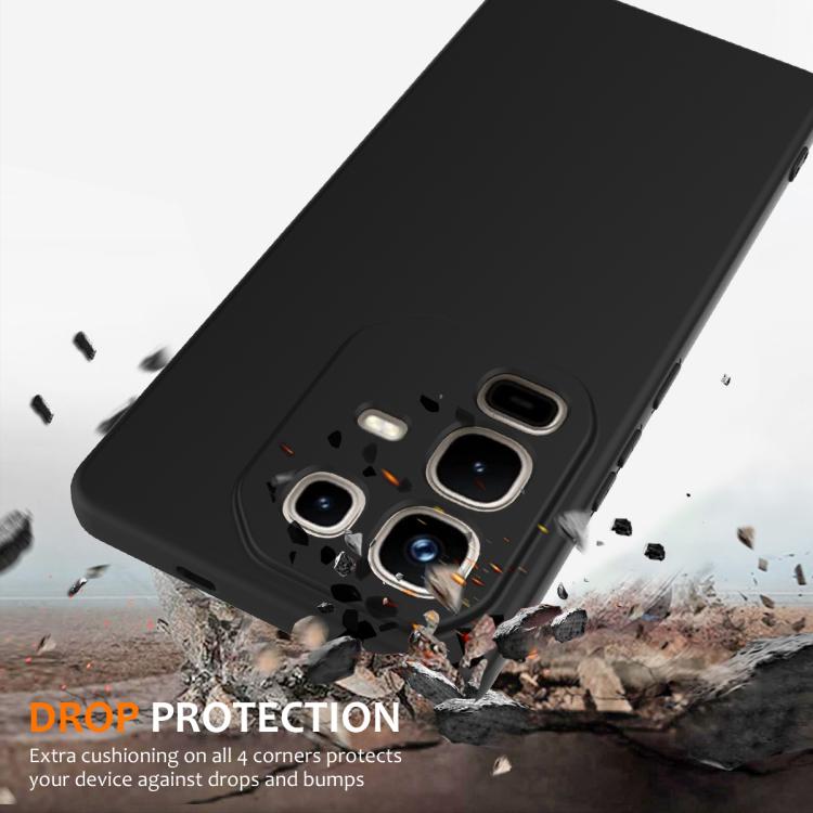 Funda de silicona Magsafe a prueba de golpes para Infinix Note 50 Pro+ (negra)