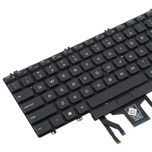 Clavier rétroéclairé portable Dell Latitude 5500 5501 5511 5510 3500 3501 Version USA 0MMH7V (Noir)