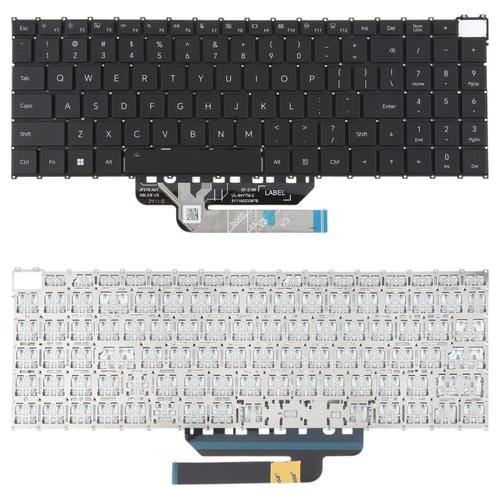 Teclado portátil Honor MagicBook X16 2022 PRO BRN-F56 G561 H76 G56 F561 Versión USA (Negro)