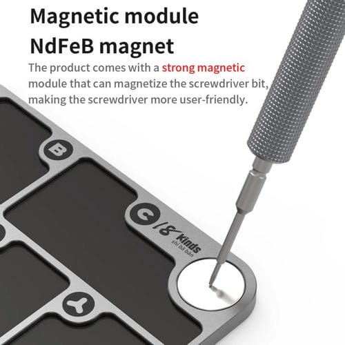 Almohadilla de Almacenamiento de tornillos con combinación magnética de aleación de 7 zonas y 18 tipos