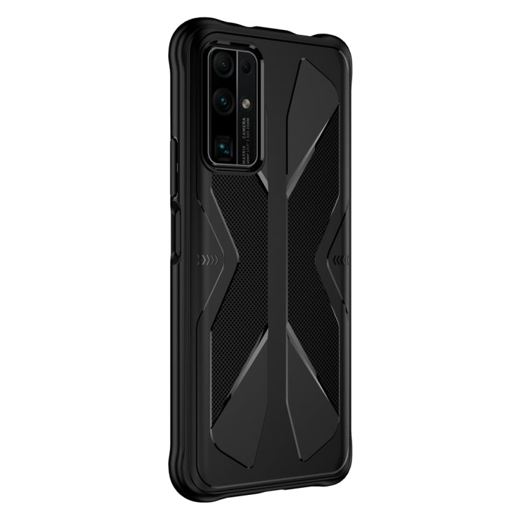 Para Huawei Honor X10 Butterfly Shadow Funda protectora de goma TPU a prueba de golpes (Negro)