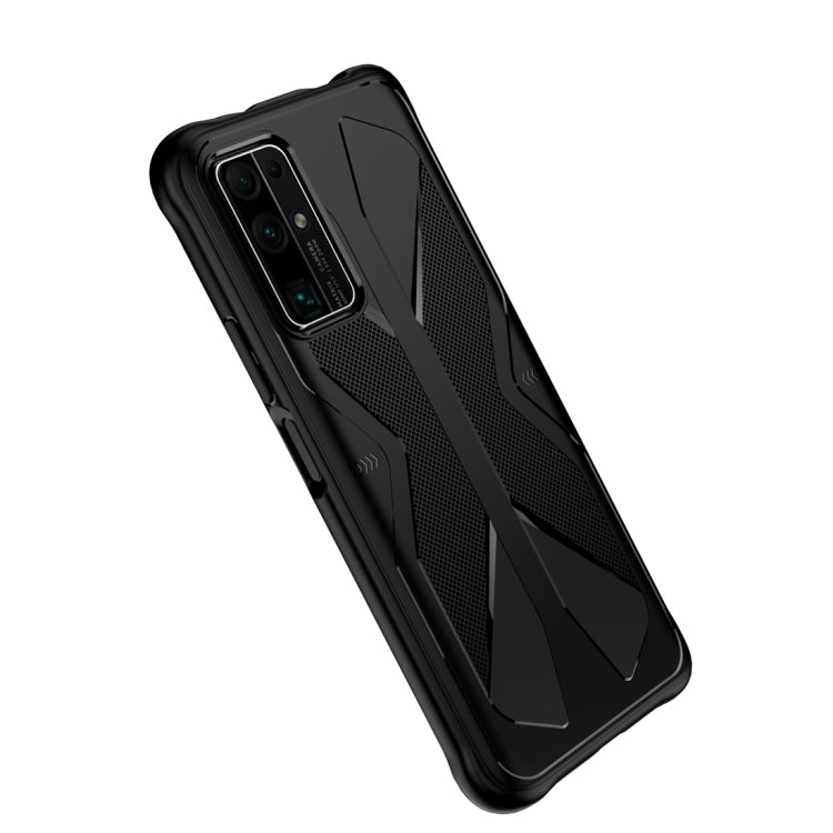 Para Huawei Honor X10 Butterfly Shadow Funda protectora de goma TPU a prueba de golpes (Negro)