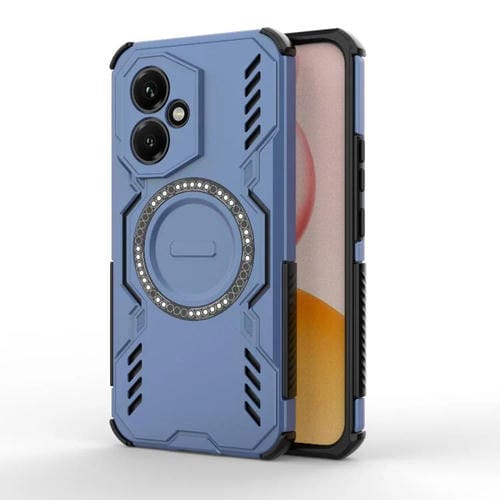 Funda para Honor 400 5G Global de 156,5 mm con anillo magnético MagSafe y protección contra golpes (azul)