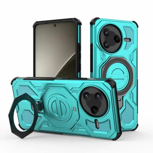 Funda magnética de TPU y PC MagSafe de color sólido para Redmi K80 J-20 (azul lago)