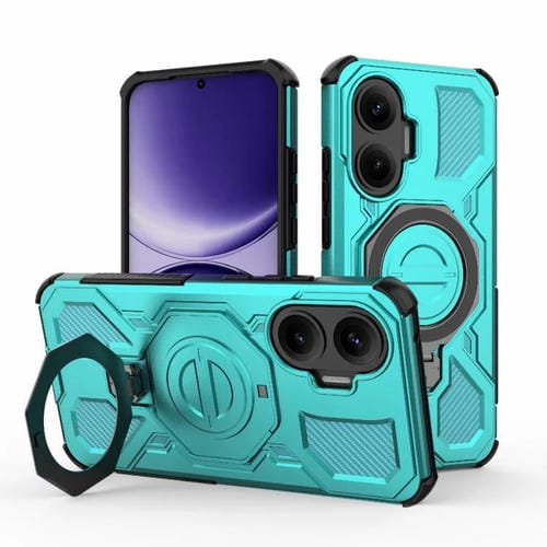 Funda magnética de TPU y PC MagSafe de color sólido para Redmi Turbo 4 Pro 5G J-20 (azul lago)