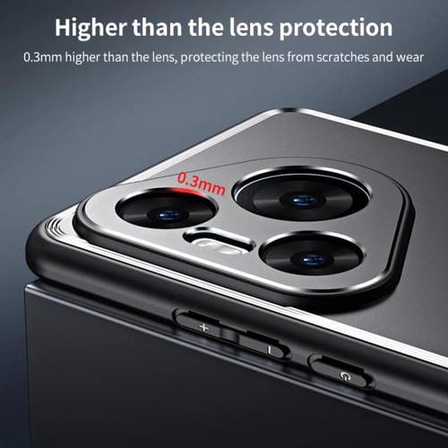 Funda de metal esmerilado para Huawei Pura 80 Ultra 5G (azul)