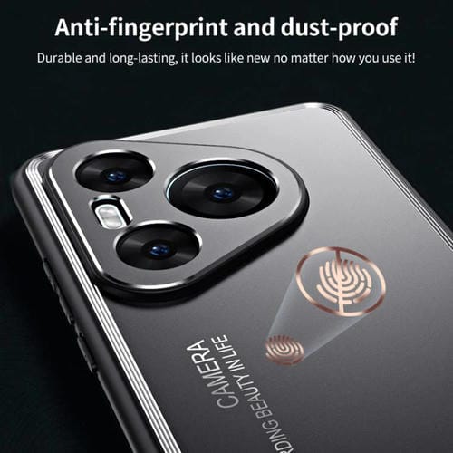 Funda de metal esmerilado para Huawei Pura 80 Ultra 5G (azul)