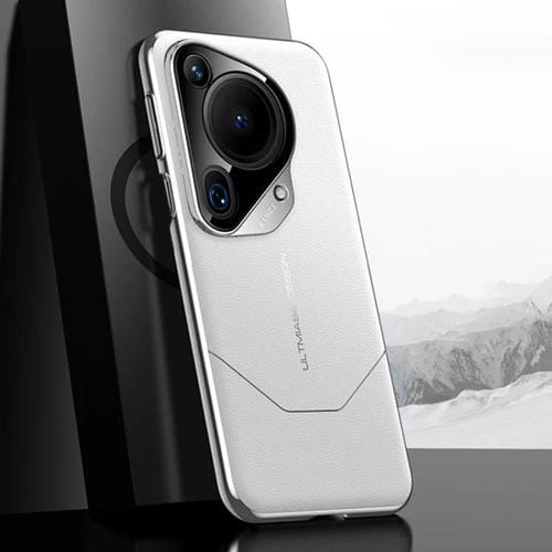 Funda para Huawei Pura 70 Ultra Premium con diseño de imitación galvanizada (blanca)