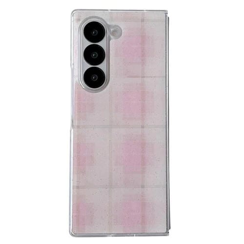 Funda con estampado de puntos brillantes para Samsung Galaxy Z Fold6 (rosa)