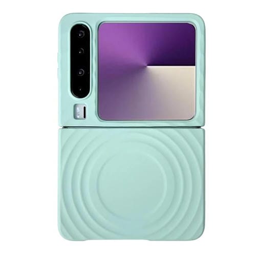Funda de PC con textura MagSafe y tacto suave para Huawei Pura X Wave (verde menta)