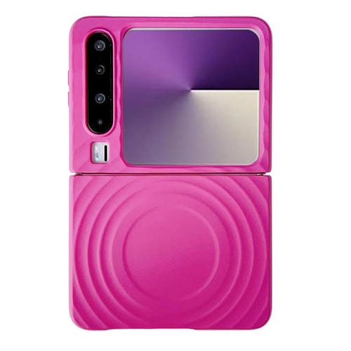 Funda de PC con textura MagSafe y tacto suave para Huawei Pura X Wave (rosa)