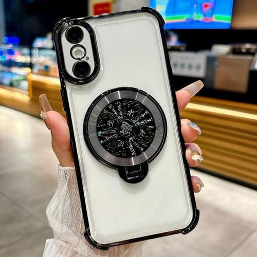 Funda con soporte giratorio para iPhone XS Max (negra)